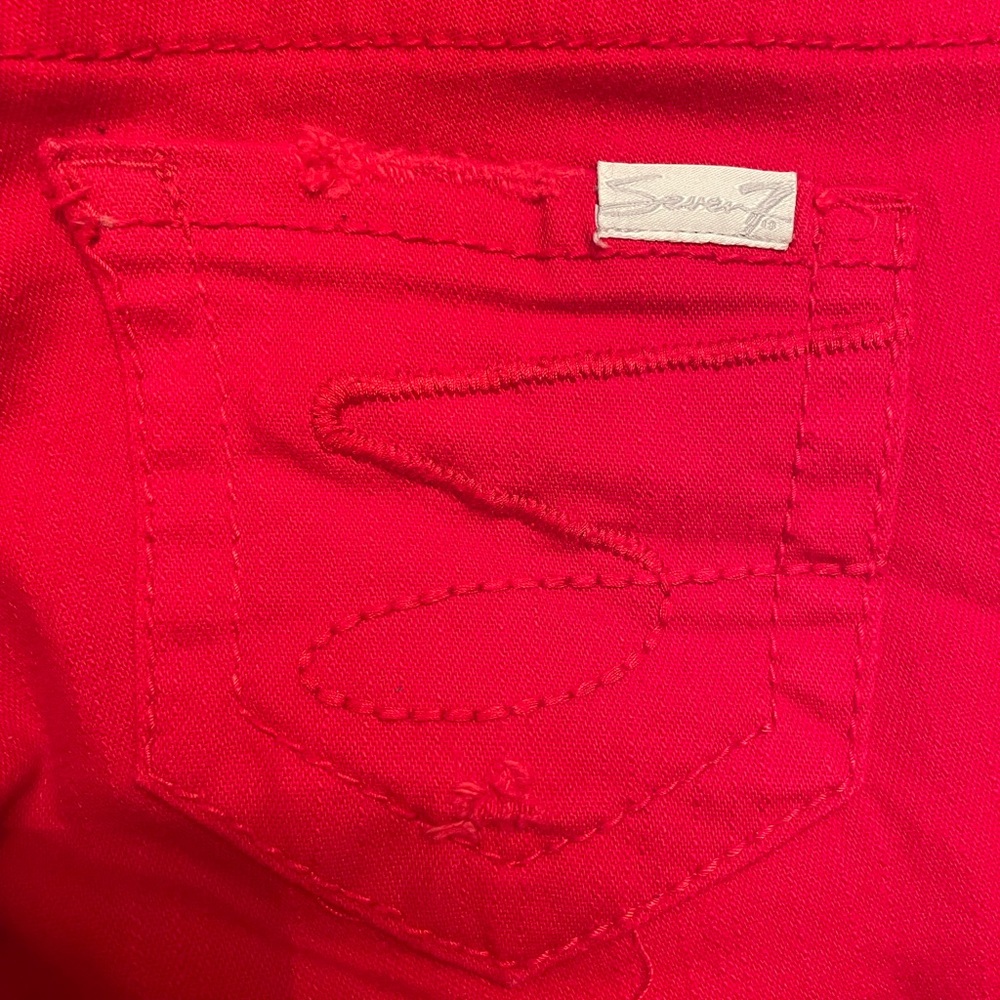 Seven brand red jeans